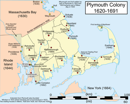 Plymouth Colony map