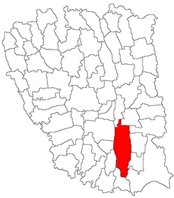 Location of Smârdan in Galați County