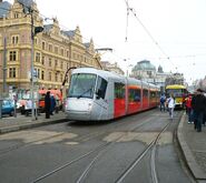 Another prototype of Škoda's tram 14T for Prague was tested in Plzeň.
