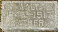 Aalt Arendsen headstone