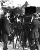 Coolidge with press