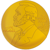 The Nobel Prize medallion.