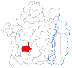 Location of Zăvoaia in Brăila County