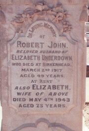 Bob & liz underdown grave