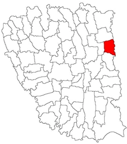 Location of Oancea in Galați County