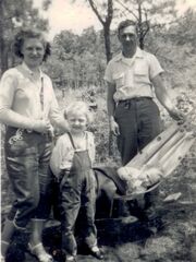 Szczesny family in the early 1950s.  Pictured are Margaret (Rice) Szczesny, Kathleen Szczesny, Barbara Szczesny and Joseph Szczesny.
