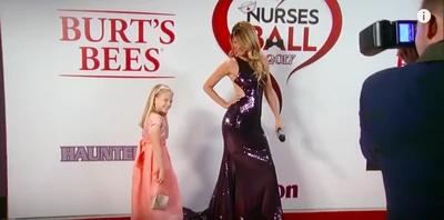 Charlotte and Nina pose for the cameras