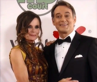 Lucy and Kevin on the red carpet