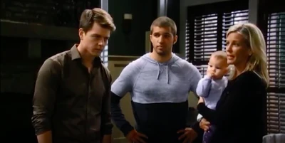 Avery with brothers Michael and Morgan and stepmother Carly