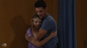 Nathan and Maxie hug for the first time