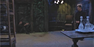 Quartermaine twins are imprisoned in the wine cellar (2021)