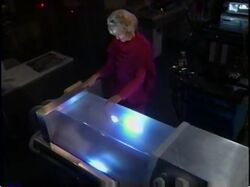 Helena with frozen Stavros