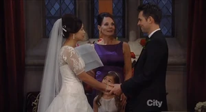 Patrick and Sabrina are almost pronounced husband and wife