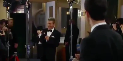 Mac and Mr. Marbles arrive on the red carpet