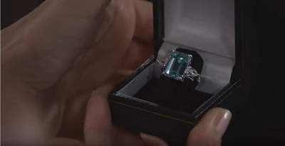 Carly's engagement ring from Jason (2021)