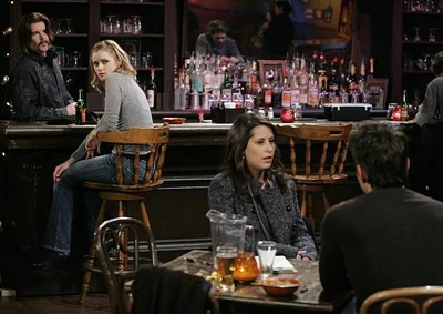 Lisa Niles at the bar with Coleman, is jealous of Patrick Drake and Robin Scorpio Jake's (2010)