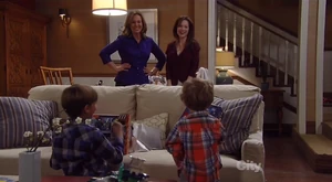 Laura with her grandsons Cameron and Aiden