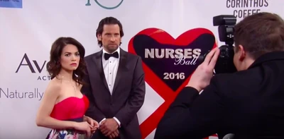 Elizabeth and Franco on the red carpet