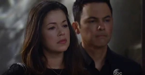 Juan and Sabrina arrive at her son Gabriel's funeral