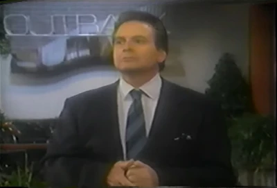 Alan Quartermaine at The Outback entrance (1998)