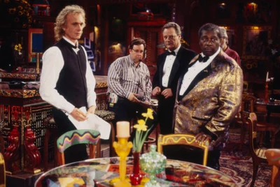 Luke Spencer, Mike Corbin, and BB King at Luke's (1995)