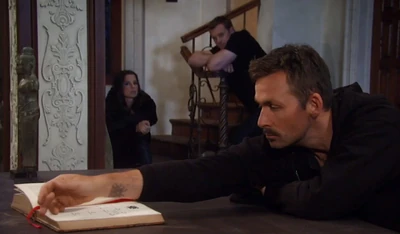 Theo's Cassadine crest tattoo (2016)