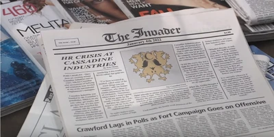 Invader - newspaper (2022)