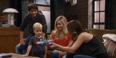 Rocco with his parents and grandma