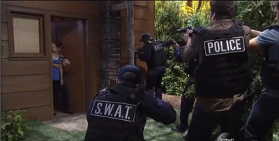 SWAT aims at Peter, holding Lulu hostage (2014)