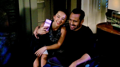 Kristina and Sonny take a selfie