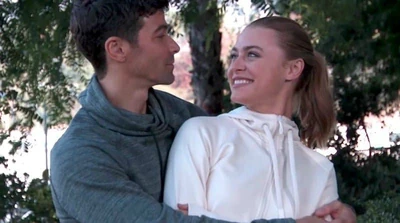 Grifki enjoying each other in the park