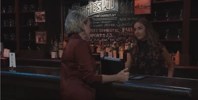 Ava and Kristina at the bar (2021)