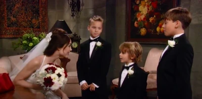 Getting their mom for the wedding