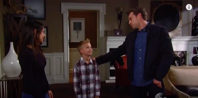Jake with his dad and Sam