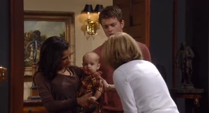 Danny with his mother Sam, grandmother Monica, and cousin Michael