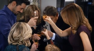 Toasting to Lante's marriage
