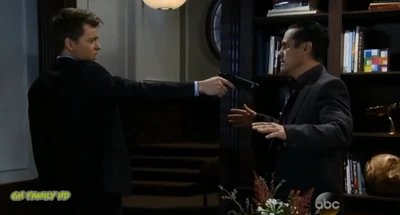 Michael holds Sonny at gunpoint and almost kills him
