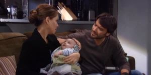 Olivia with sons, Dante and Leo