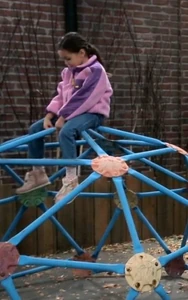 Donna Corinthos on the playground equipment in the park (2024)