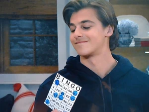 Gio playing bingo at the Quartermaine Kitchen (2025)