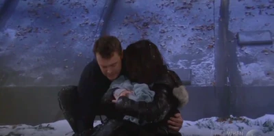 Scout and her mom (Sam holds Scout)