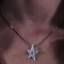 Sam wearing the Shooting Star Necklace (2015)