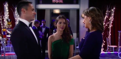 Molly congratulates her mother and Julian on their engagement