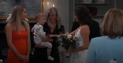 Willow shares a moment with Wiley before the ceremony