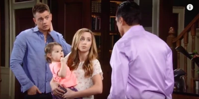 Avery with her father, big brother, Michael and stepsister, Josslyn