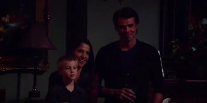 Sam and Patrick with Danny on Thanksgiving