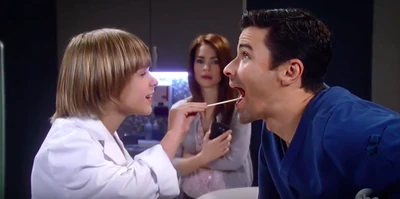 Doctor Jake and his patient Griffin