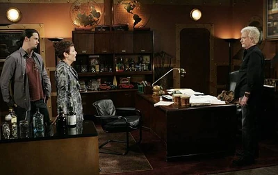 Ethan, Tracy, and Luke in the office on The Haunted Star (2010)