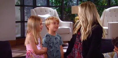 Rocco with Charlotte and his mom on his birthday