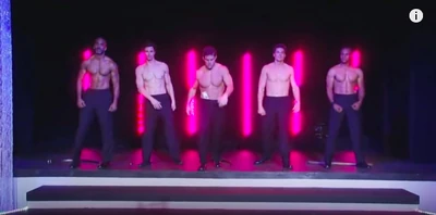 Stripping to "Devil in Disguise"